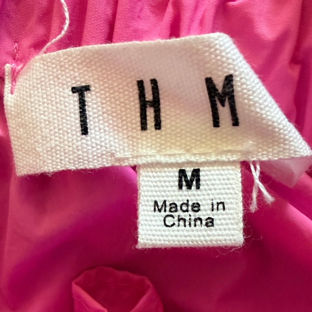 Hot Pink Embroidered Puff-Sleeve Blouse - Picture 6 of 10